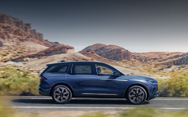 A 2024 Lincoln Nautilus® SUV is being driven in a desert setting. | McKie Lincoln, Inc. in Rapid City SD